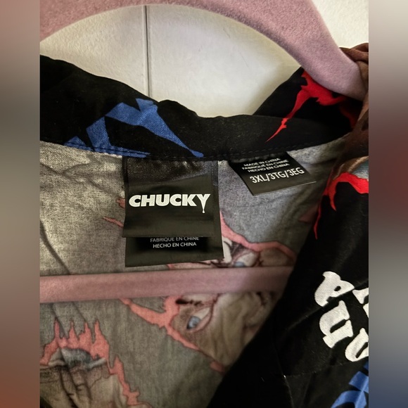 Chucky Graphic Button-Up Shirt - Picture 2 of 4